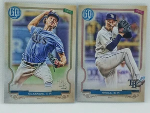 Blake Snell + Tyler Glasnow 2020 Topps Gypsy Queen Baseball Lot Tampa Bay Rays - Picture 1 of 2