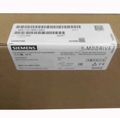 6SN1118-1NK01-0AA1 NEW SIEMENS 6SN1 118-1NK01-0AA1 SIMODRIVE 611  BLOCK MODULE - Image 1 of 3