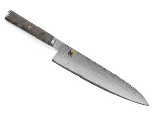 New Miyabi Black 9.5â€� Chefâ€™s Knife -Black Ash Handle -Handmade in Japan