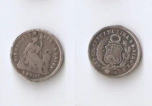 Perú DINERO 1866 YB - Imagen 1 de 1