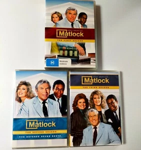 Matlock TV Detective DVD Season 1.2.3 - Season 1 PAL 4 - S2 & 3 NTSC 1 - Picture 1 of 5