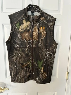 Under Armour Camouflage Vest Hunting Size Large Zip Up - Image 1 of 4