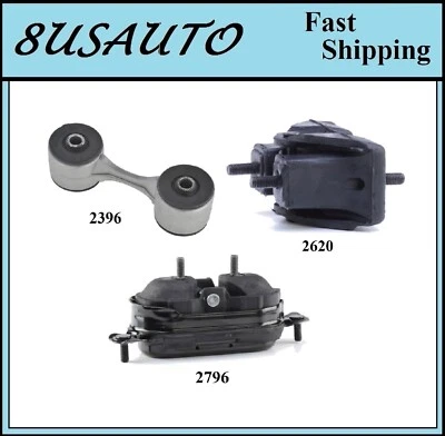 3PCS MOTOR & TRANS MOUNT FIT 1990-1991 OLDSMOBILE CUTLASS SUPREME 2.3L - Image 1 of 4