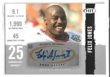 2008 SAGE Hit Autographs Silver Felix Jones Rookie Auto RC Card #A75 Arkansas