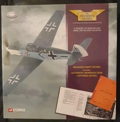 Corgi The Aviation Archive Messerschmitt Bf109E Inc Repro Pilots Notes 49205 - Image 1 of 4