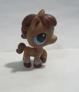 KLEINST TIERLADEN PONY PFERD # 337 SCHOKOLADENBRAUN BLAUE AUGEN - Bild 1 von 3