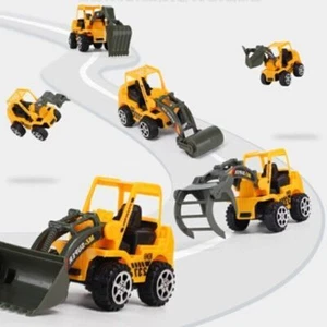 6 Stück Baustellen Fahrzeuge Autos Satz Auto Bagger Kinder Spielzeug Langlebig - Bild 1 von 9