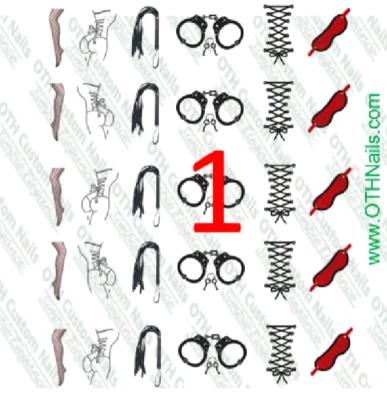 Juego de 30 calcomanías de uñas Risque I calidad salón Foto 1 de 3