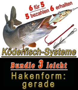 Bavaria Köderfisch Systeme ,BUNDLE 3 leicht ,Form gerade 5 bezahlen 6 erhalten - Bild 1 von 11