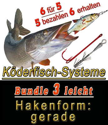 Bavaria Köderfisch Systeme ,BUNDLE 3 leicht ,Form gerade 5 bezahlen 6 erhalten - Bild 1 von 4