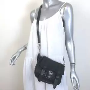 Proenza Schouler PS1 Pouch Black Leather Mini Crossbody Bag - Picture 1 of 19