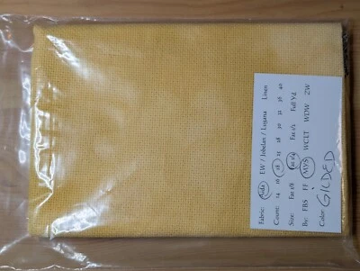 18ct Aida cross stitch fabric Gilded by Mystic Fabric New Destash - Image 1 of 2