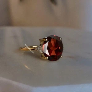 Natural Garnet Ring, January birthstone, Unique Garnet Ring, Gemstone Ring - Picture 1 of 4