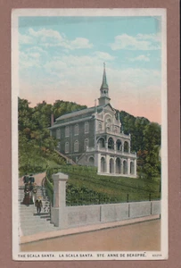 Scala Santa Sainte Anne de Beaupre Church Stairs Curt Teich UNP WB Postcard - Picture 1 of 2