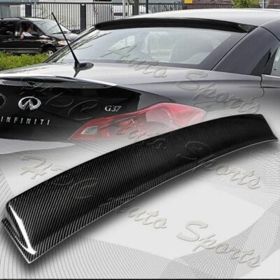 Alerón visera ventana trasera fibra carbono real para Infiniti G37 2008-2013 cupé/2 puertas Foto 1 de 4
