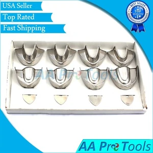 Dental Impression Trays Autoclavable Metal Solid S S 100 Pc 50 UPPER & 50 Lower - Picture 1 of 2