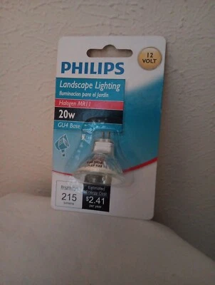 PHILIPS 20-Watt / 12-Volt MR11 Landscape  w/GU 4 Base - Image 1 of 4