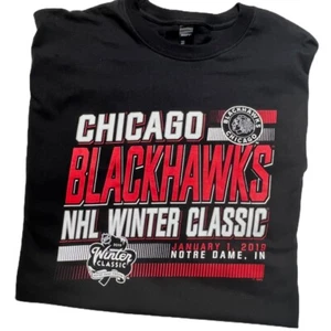 Chicago Blackhawks 2019 Winter Classic Long Sleeve Shirt Men XL New with Tags - Picture 1 of 8