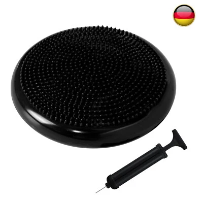 MARKENLOS Ballsitzkissen Luftkissen 34 cm mit Pumpe Sitzhilfe Sitzkissen Balance Board