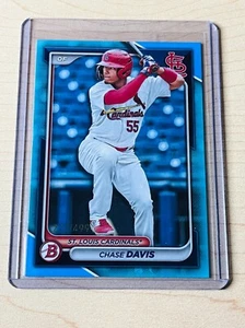 2024 Chase Davis Bowman #BP-150 Paper Prospects Sky Blue Parallel 277/499 - Bild 1 von 2