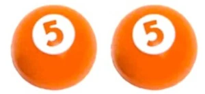 Pares de tapas de válvula de bola de billar BMX - naranja - BMX de la vieja escuela - Imagen 1 de 1