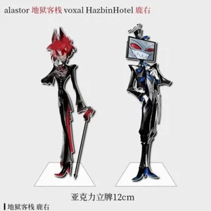 2PCS 12CM Hazbin Hotel Alastor & Vox Acrylic Stand Figure Model Standee Set - Picture 1 of 1