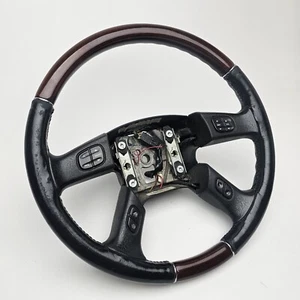 03-06 Chevy Silverado Escalade Rainier Envoy Steering Wheel OEM Wood Grain - Picture 1 of 11