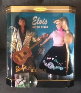 MATTEL BARBIE LOVES ELVIS COLLECTOR EDITION 2 PACK PLAYSET MIB FREE SHIPPING - Picture 1 of 6