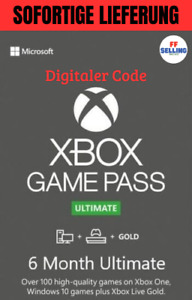 XBOX Game Pass Ultimate + XBOX LIVE GOLD– 6 Monate - Digitaler Code - Sofort
