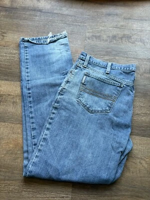 Cinch Jeans Mens 35x34 Silver Label Straight Leg Western Denim M898034001 Dark - Image 1 of 4