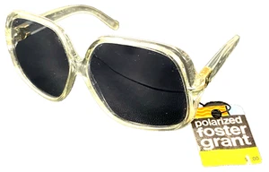 Vintage Foster Grant Oversized Mod Retro Sunglasses NOS NEW w/Tags 1970s USA - Picture 1 of 7