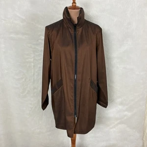 Mycra Pac Now Reversible Black & Copper Brown Zip Hood Jacket Size 1 - S/M - Picture 1 of 8