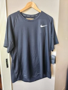 Nike Shirt Men's Pro Training Shirt BV5633-010 Black Size XXL New Slim Fit NWT - Picture 1 of 9