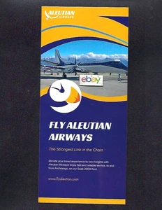 ANCORAGGIO ALEUTIAN AIRWAYS,ALASKA L'ANELLO PIÙ FORTE DELLA CATENA 2024 BROCHURE - Foto 1 di 1