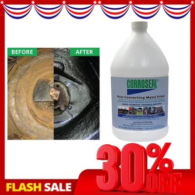 Pintura de tratamiento de óxido de alta resistencia convertidor de óxido a base de agua imprimación de metal de 1 galón Foto 1 de 4