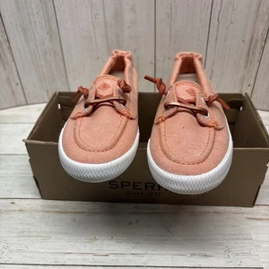 Sperry Women's Lounge Away 2 Peach Slip-on Sneakers STS87015 Size 5 - Picture 1 of 9