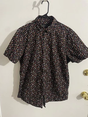 INC International Concepts Shirt M Mens Popsicle Novelty Print Button Up Good - Image 1 of 4