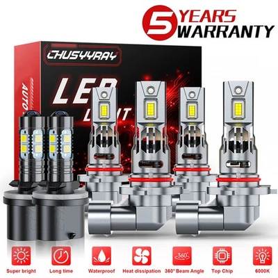 Combo de faros LED + faros antiniebla 6000K para Cadillac Sevilla 1998-2004 Foto 1 de 4