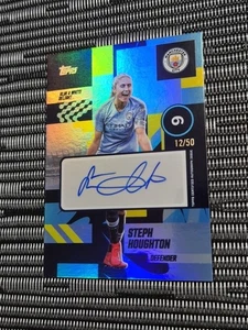 Set squadra Topps Manchester City 2025 Steph Houghton Auto /50 - Foto 1 di 2