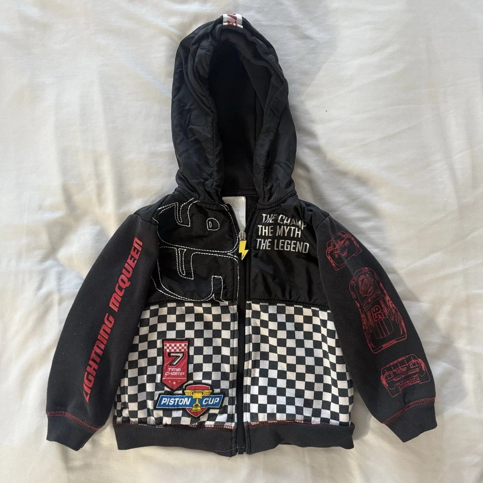 Lightning McQueen Sudadera con Capucha Cars 3 Disney Store Niños Chaqueta con Capucha Disney Talla 3 Foto 1 de 4