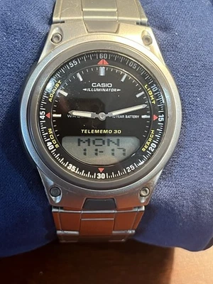 Reloj Casio AW80D Forester Ana-Digi Databank Batería 10 Años Hombre Foto 1 de 4