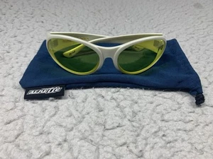 Vintage Arnet Arnette Hot Cakes Sunglasses White with Yellow lens Made in Italy - Picture 1 of 10