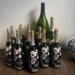PERRIER-JOUET BELLE EPOQUE Juego de 14 Botellas Vacías JAPÓN USADO - Imagen 1 de 12