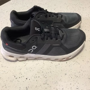 Zapatillas deportivas On Cloudrunner 2 negras para hombre talla 12 - Imagen 1 de 8