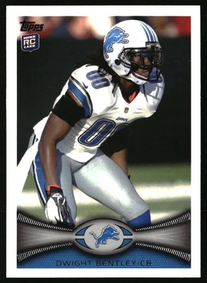 2012 Topps #318 Dwight Bentley RC Detroit Lions - Image 1 of 2