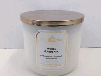 Bath & Body Works White Barn White Gardenia 3 Wick Scented Candle Aroma 14.5oz - Image 1 of 4