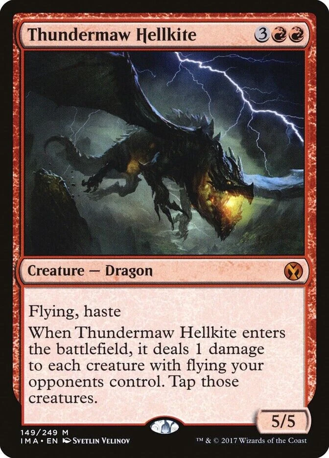 MTG - 4 x Thundermaw Hellkite - Playset 4x x4 - Iconic Masters Regular NM - Image 1 of 1