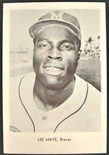 1964-65 LEE MAYE MILWAUKEE BRAVES 5x7 JAY PUBLISHING PICTURE PACK PHOTO