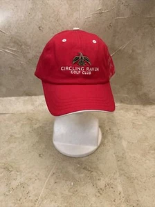 Baseballmütze Kappe Circling Raven Golfschläger rot gesticktes Logo Einheitsgröße - Bild 1 von 9