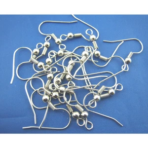 FREE MONACHELLE NICKEL ORECCHINI argentati 100 anallergiche 20x19mm iu - Foto 1 di 5